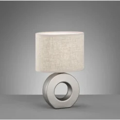 Lampes En Tissu-Luminaires Fischer & Honsel Lampe de table Fischer-Honsel Ponti Argenté, 1 lumière