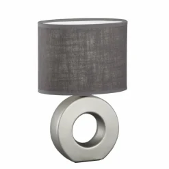 Lampes En Tissu-Luminaires Fischer & Honsel Lampe de table Fischer-Honsel Ponti Argenté, 1 lumière