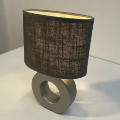 Lampes En Tissu-Luminaires Fischer & Honsel Lampe de table Fischer-Honsel Ponti Argenté, 1 lumière