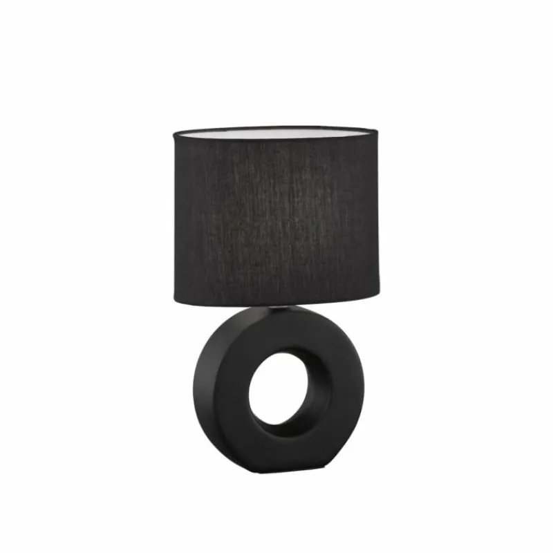 Lampes En Tissu-Luminaires Fischer & Honsel Lampe de table Fischer-Honsel Ponti Noir, 1 lumière