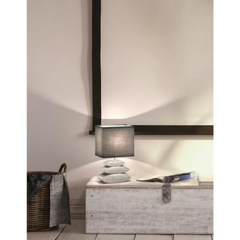 Lampes En Tissu-Luminaires Fischer & Honsel Lampe de table Fischer-Honsel Liner Chrome, 1 lumière