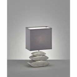 Lampes En Tissu-Luminaires Fischer & Honsel Lampe de table Fischer-Honsel Liner Chrome, 1 lumière