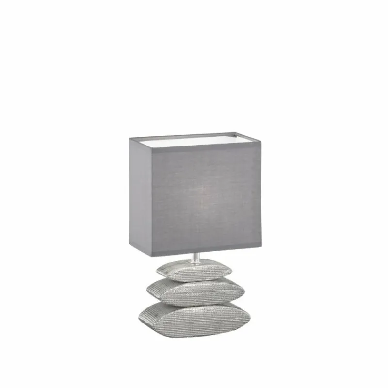 Lampes En Tissu-Luminaires Fischer & Honsel Lampe de table Fischer-Honsel Liner Chrome, 1 lumière