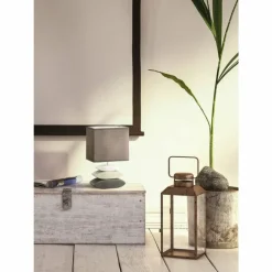 Lampes En Tissu-Luminaires Fischer & Honsel Lampe de table Fischer-Honsel Liner Gris, 1 lumière