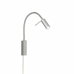 Luminaires Fischer & Honsel Lampe de table Fischer-Honsel River LED Nickel mat, 1 lumière* Éclairage Led
