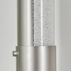 hofstein Lampe de table Flaut LED Nickel mat, 1 lumière, Télécommandes, Changeur de couleurs* Lampes À Poser