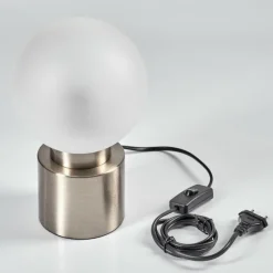hofstein Lampe de table Flawil Nickel mat, 1 lumière