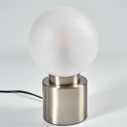 hofstein Lampe de table Flawil Nickel mat, 1 lumière