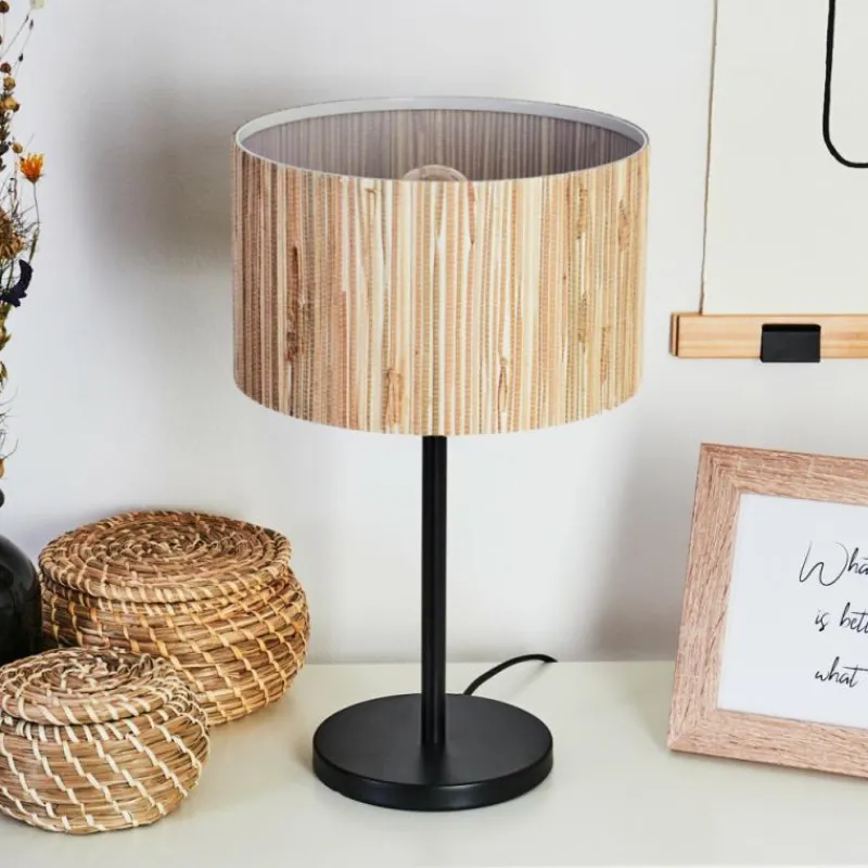 Luminaires Scandinaves-hofstein Lampe de table Fleuriot Noir, 1 lumière