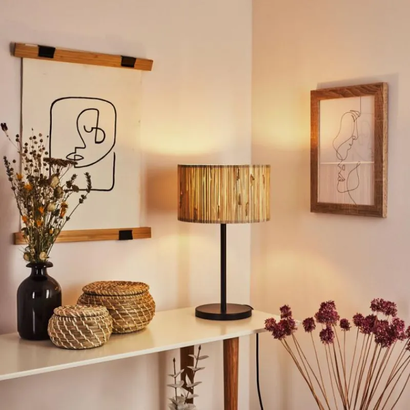 Luminaires Scandinaves-hofstein Lampe de table Fleuriot Noir, 1 lumière