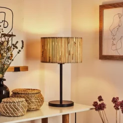 Luminaires Scandinaves-hofstein Lampe de table Fleuriot Noir, 1 lumière