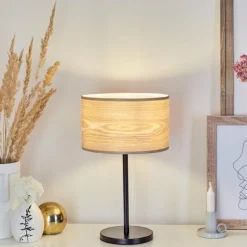 Luminaires Scandinaves-hofstein Lampe de table Fleuriot Noir, 1 lumière