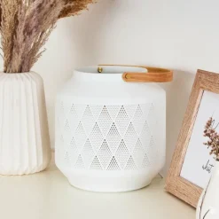 Luminaires Scandinaves-hofstein Lampe de table Forrnes Beige, Blanc, 1 lumière