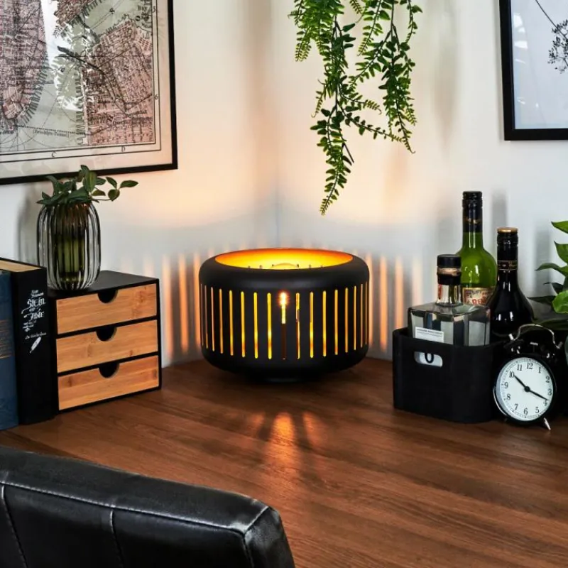 hofstein Lampe de table Fournie Noir, 1 lumière* Lampes À Poser