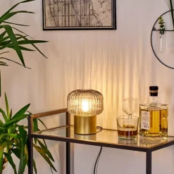 hofstein Lampe de table Gallo Or, Laiton, 1 lumière