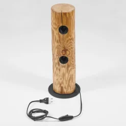 Lampes Vintages & Rétros-hofstein Lampe de table Garrata Écru, Noir, 2 lumières