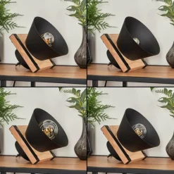 Lampes Vintages & Rétros-hofstein Lampe de table Gatangachi Noir, 1 lumière