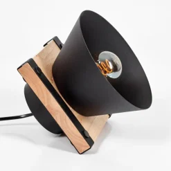 Lampes Vintages & Rétros-hofstein Lampe de table Gatangachi Noir, 1 lumière