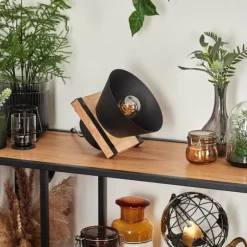 Lampes Vintages & Rétros-hofstein Lampe de table Gatangachi Noir, 1 lumière
