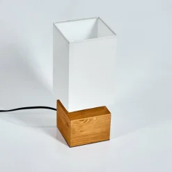 Lampes En Tissu-hofstein Lampe de table Geneva Bois clair, 1 lumière