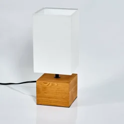 Lampes En Tissu-hofstein Lampe de table Geneva Bois clair, 1 lumière