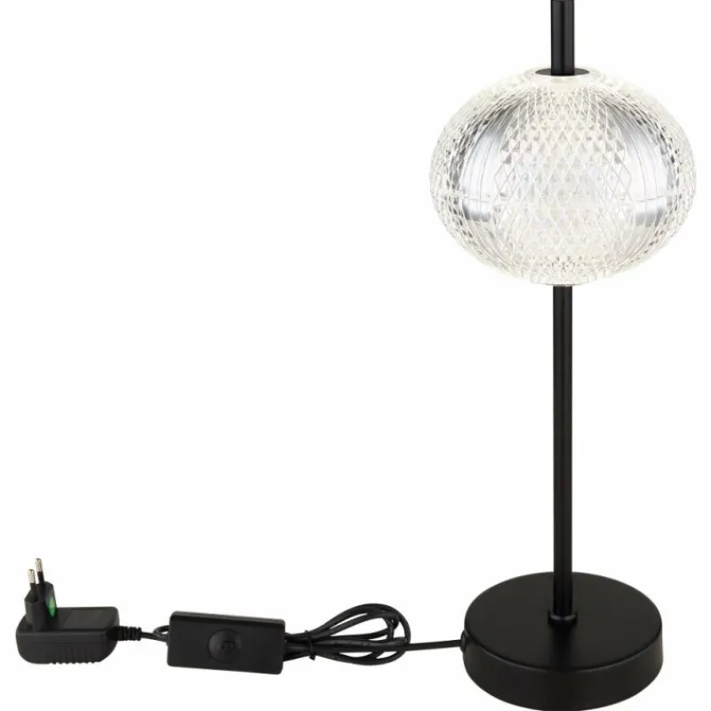 Luminaires Globo Lighting Lampe de table Globo AIDA LED Noir, 1 lumière* Éclairage Led