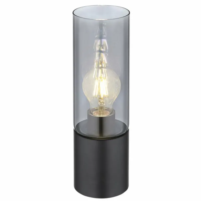Suspension Verre Fumé-Luminaires Globo Lighting Lampe de table Globo ANNIKA Noir, 1 lumière