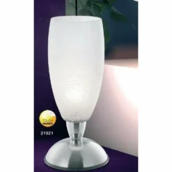 Luminaires Globo Lighting Lampe de table Globo AURIGA Nickel mat, Blanc, 1 lumière* Lampes À Poser