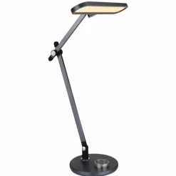 Luminaires Globo Lighting Lampe de table Globo BERLETTA LED Gris, Blanc, 1 lumière* Éclairage Led