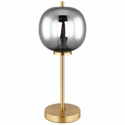 Suspension Verre Fumé-Luminaires Globo Lighting Lampe de table Globo BLACKY Laiton, 1 lumière