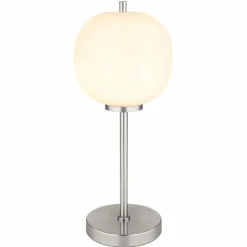Luminaires Globo Lighting Lampe de table Globo BLACKY Nickel mat, 1 lumière