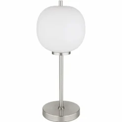 Luminaires Globo Lighting Lampe de table Globo BLACKY Nickel mat, 1 lumière