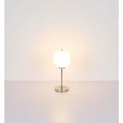 Luminaires Globo Lighting Lampe de table Globo BLACKY Nickel mat, 1 lumière