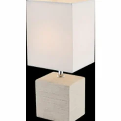 Lampes En Tissu-Luminaires Globo Lighting Lampe de table Globo Brun, 1 lumière