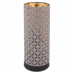 Lampes En Tissu-Luminaires Globo Lighting Lampe de table Globo CINDY Noir, 1 lumière