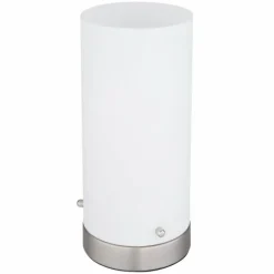 Luminaires Globo Lighting Lampe de table Globo CYLI LED Nickel mat, 1 lumière