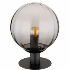 Suspension Verre Fumé-Luminaires Globo Lighting Lampe de table Globo DALLERTA Noir, 1 lumière