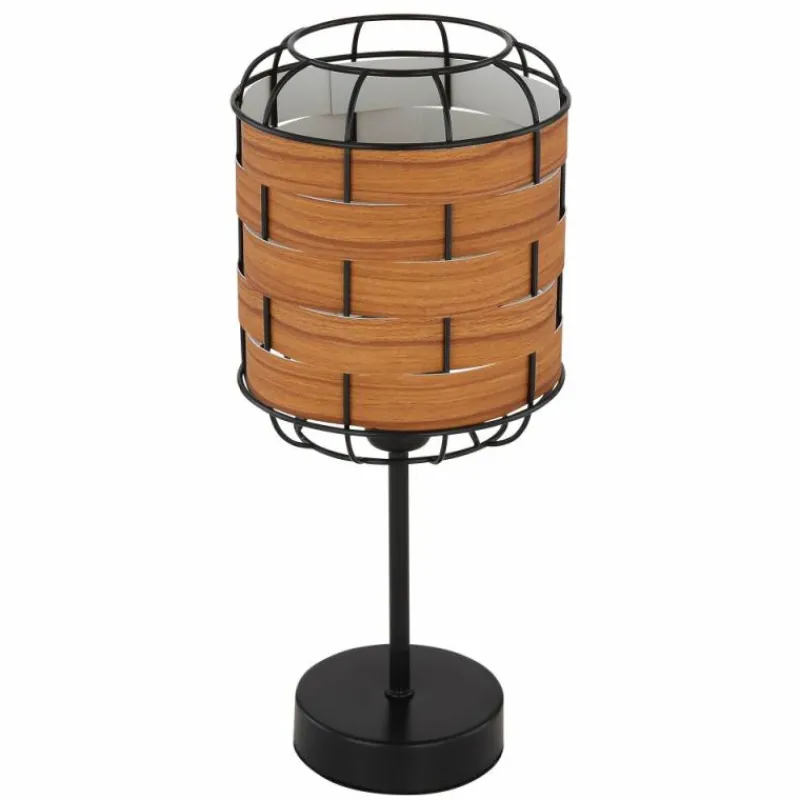 Style Boho-Chic-Luminaires Globo Lighting Lampe de table Globo ELMAR Noir, 1 lumière