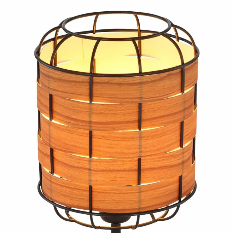 Style Boho-Chic-Luminaires Globo Lighting Lampe de table Globo ELMAR Noir, 1 lumière
