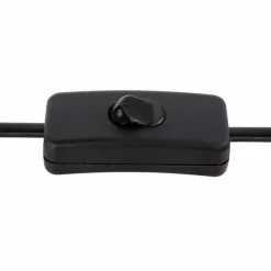 Style Boho-Chic-Luminaires Globo Lighting Lampe de table Globo ELMAR Noir, 1 lumière