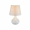 Lampes En Tissu-Luminaires Globo Lighting Lampe de table Globo FREEDOM Blanc, 1 lumière