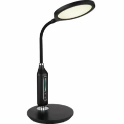 Luminaires Globo Lighting Lampe de table Globo FRUGGY LED Chrome, Noir, 1 lumière* Éclairage Led