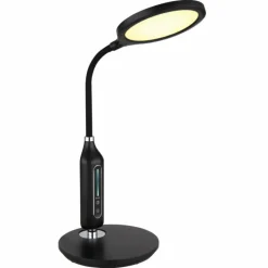 Luminaires Globo Lighting Lampe de table Globo FRUGGY LED Chrome, Noir, 1 lumière* Éclairage Led