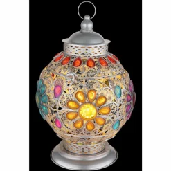 Luminaires Globo Lighting Lampe de table Globo GELASIUS Gris, Argenté, 1 lumière* Lampes À Poser