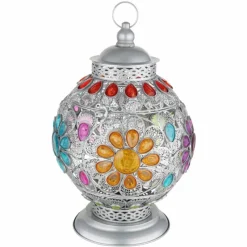 Luminaires Globo Lighting Lampe de table Globo GELASIUS Gris, Argenté, 1 lumière* Lampes À Poser