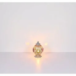 Luminaires Globo Lighting Lampe de table Globo GELASIUS Gris, Argenté, 1 lumière* Lampes À Poser