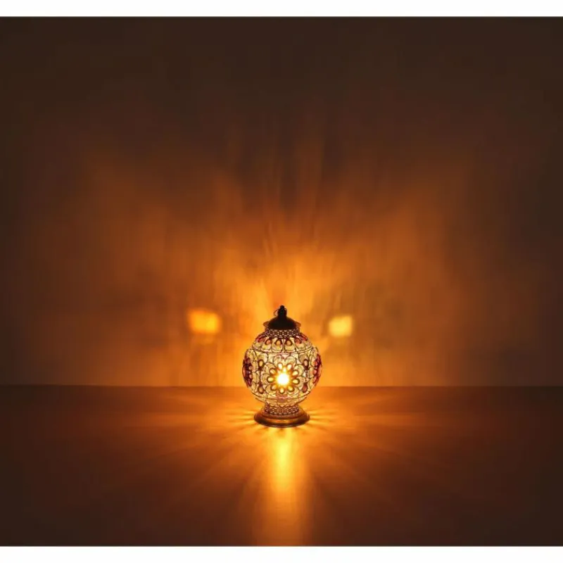 Luminaires Globo Lighting Lampe de table Globo GELASIUS Gris, Argenté, 1 lumière* Lampes À Poser