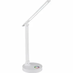 Luminaires Globo Lighting Lampe de table Globo GERALDO LED Blanc, 1 lumière, Changeur de couleurs* Lampes À Poser