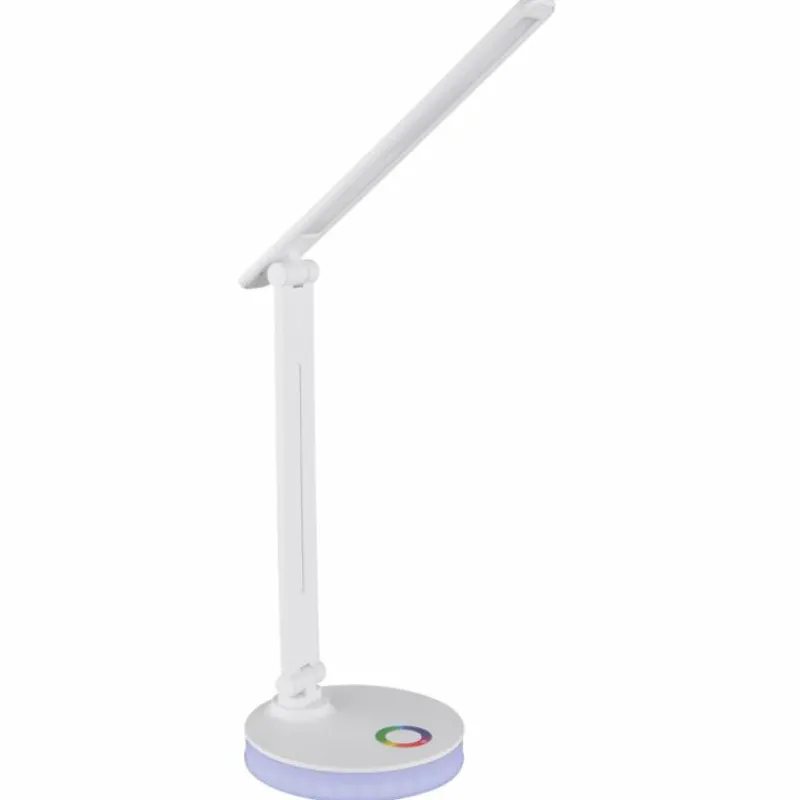 Luminaires Globo Lighting Lampe de table Globo GERALDO LED Blanc, 1 lumière, Changeur de couleurs* Lampes À Poser