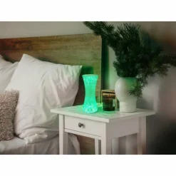 Luminaires Globo Lighting Lampe de table Globo GIXI LED Argenté, Transparent, 1 lumière, Changeur de couleurs* Lampes À Poser